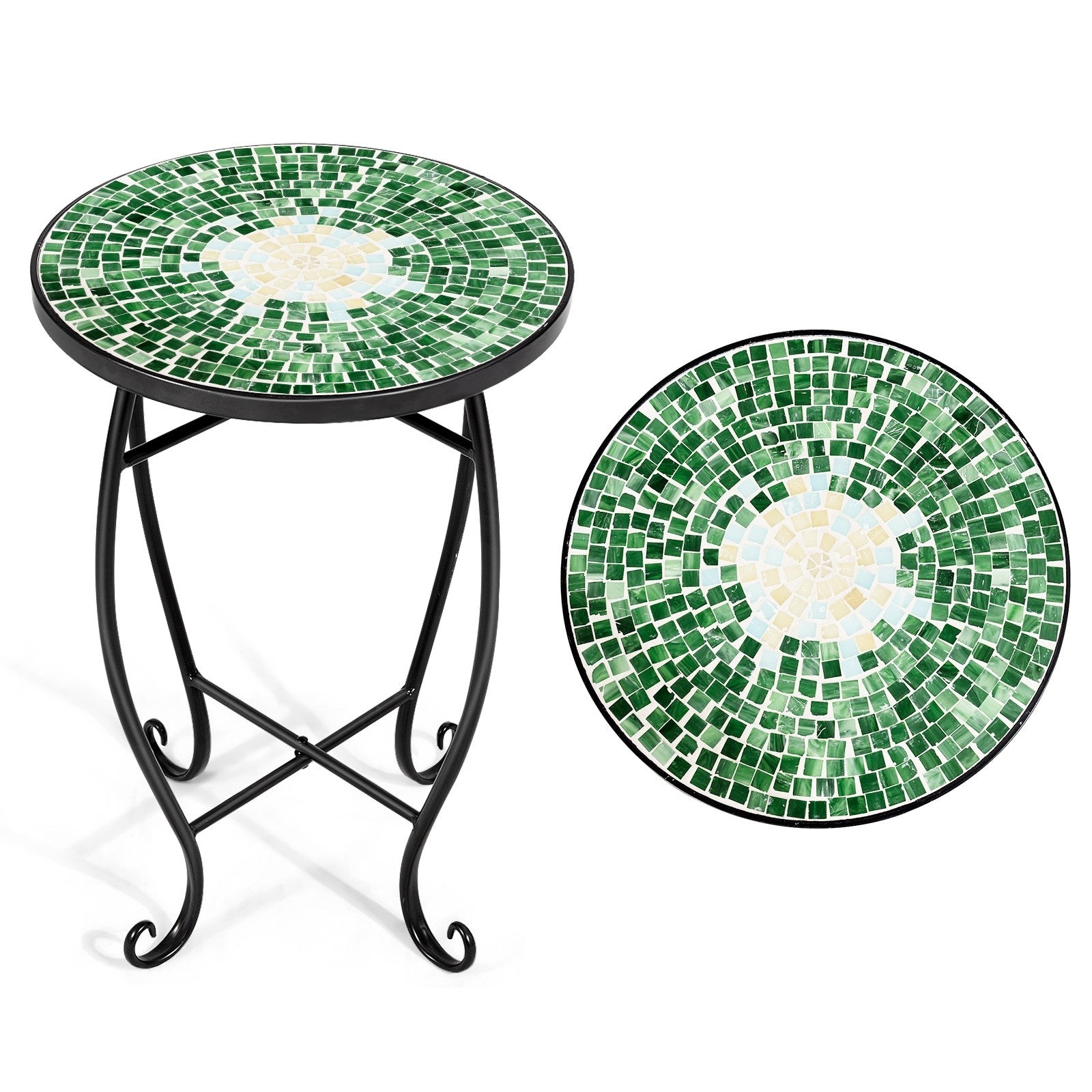 Outdoor Side Table, Mosaic Patio Table