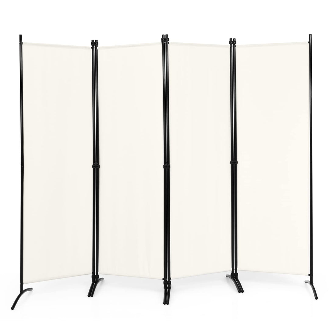 Giantex 4 Panel Room Divider, 5.6Ft Folding Screen, Home Office Freestanding Tall Partition
