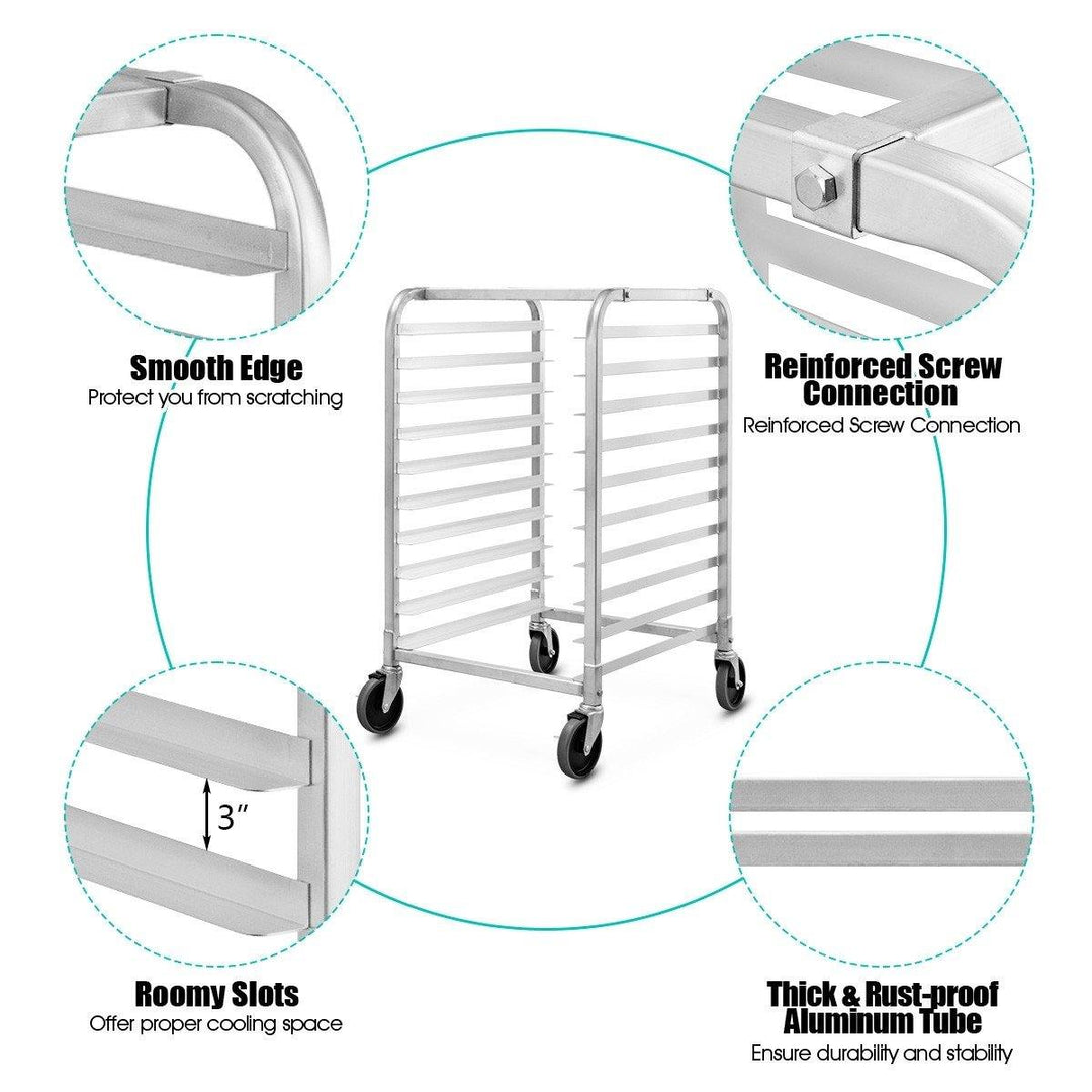 10 Tier Aluminum Bakery Rack Home Commercial Kitchen Bun Pan - Giantexus