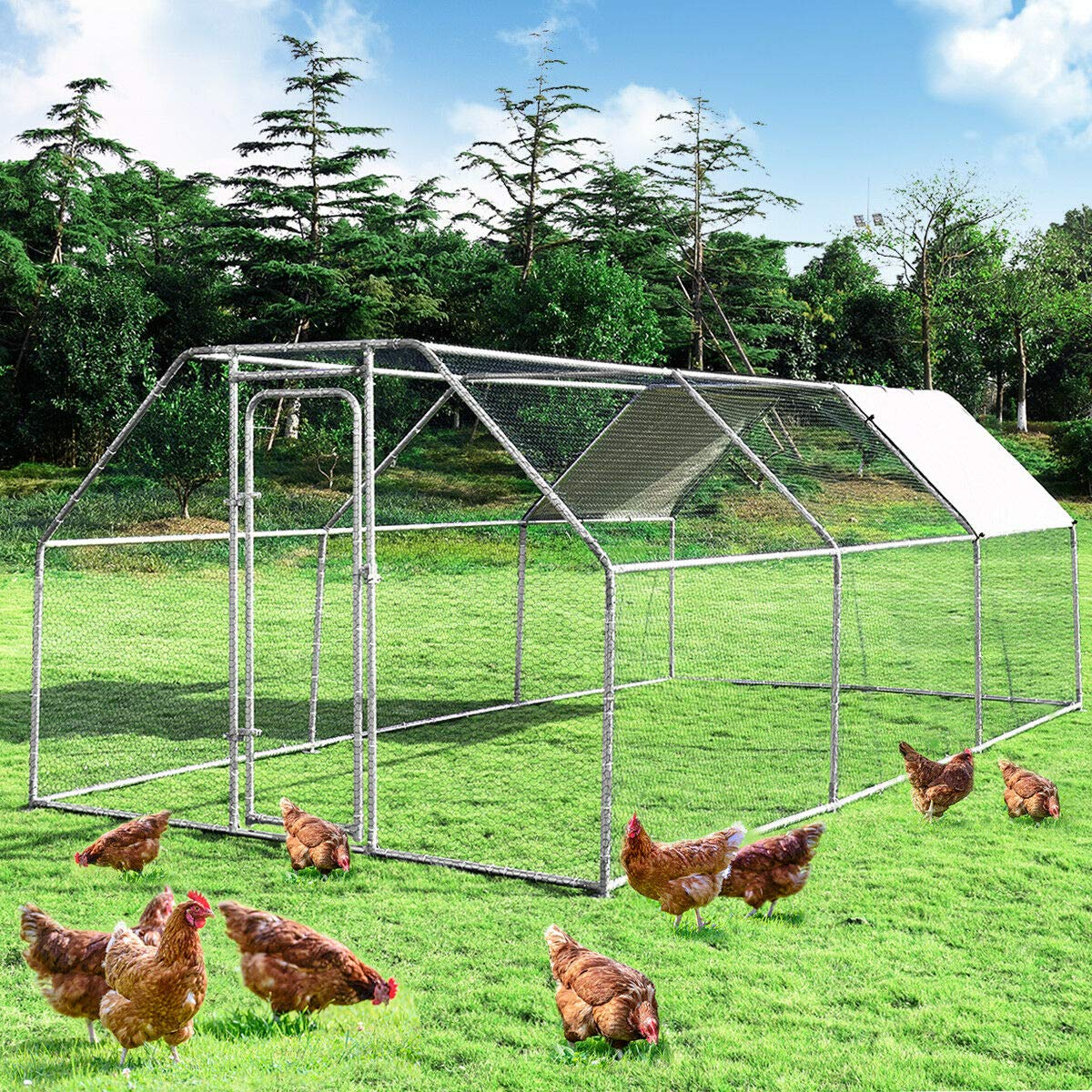 Giantex Large Metal Chicken Coop