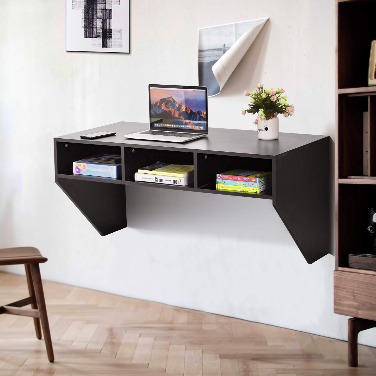 Giantex Wall Mounted Desk Floating Computer Desk