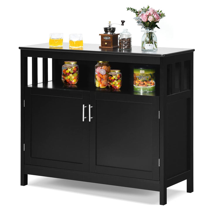 Giantex Kitchen Buffet Sideboard, Wooden Storage Server Cupboard Cabinet