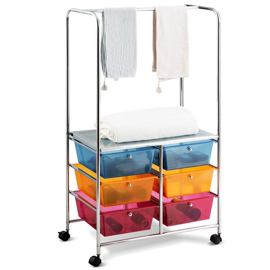 Giantex 6 Drawer Storage Cart, Office School Organizer Cart
