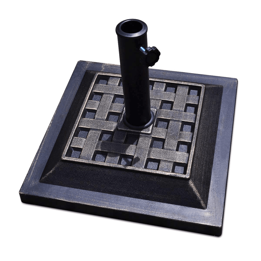 Giantex 30lbs Patio Market Umbrella Base, Classic Square, 17.5"X 17.5" - Giantexus