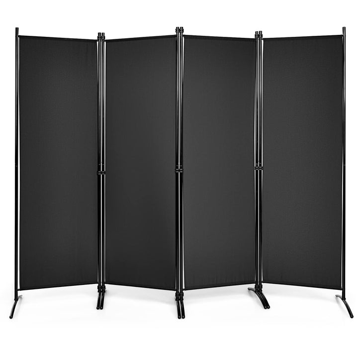 Giantex 4 Panel Room Divider, 5.6Ft Folding Screen, Home Office Freestanding Tall Partition