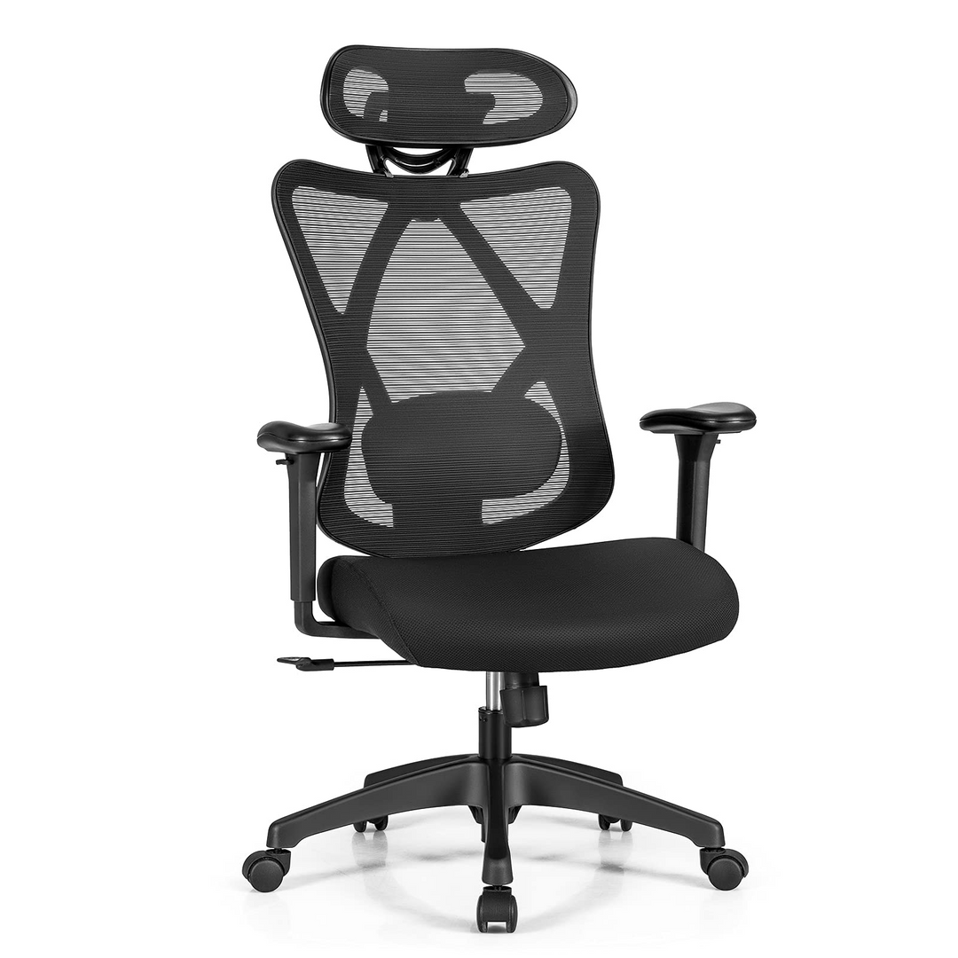 Buy Ergonomic Office Chair w/Adjustable Lumbar Support Giantex