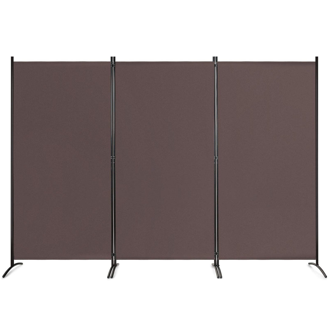 Giantex 6 Ft 3 Panel Room Divider, Folding Portable Privacy Screen w/ Durable Hinges Steel Base