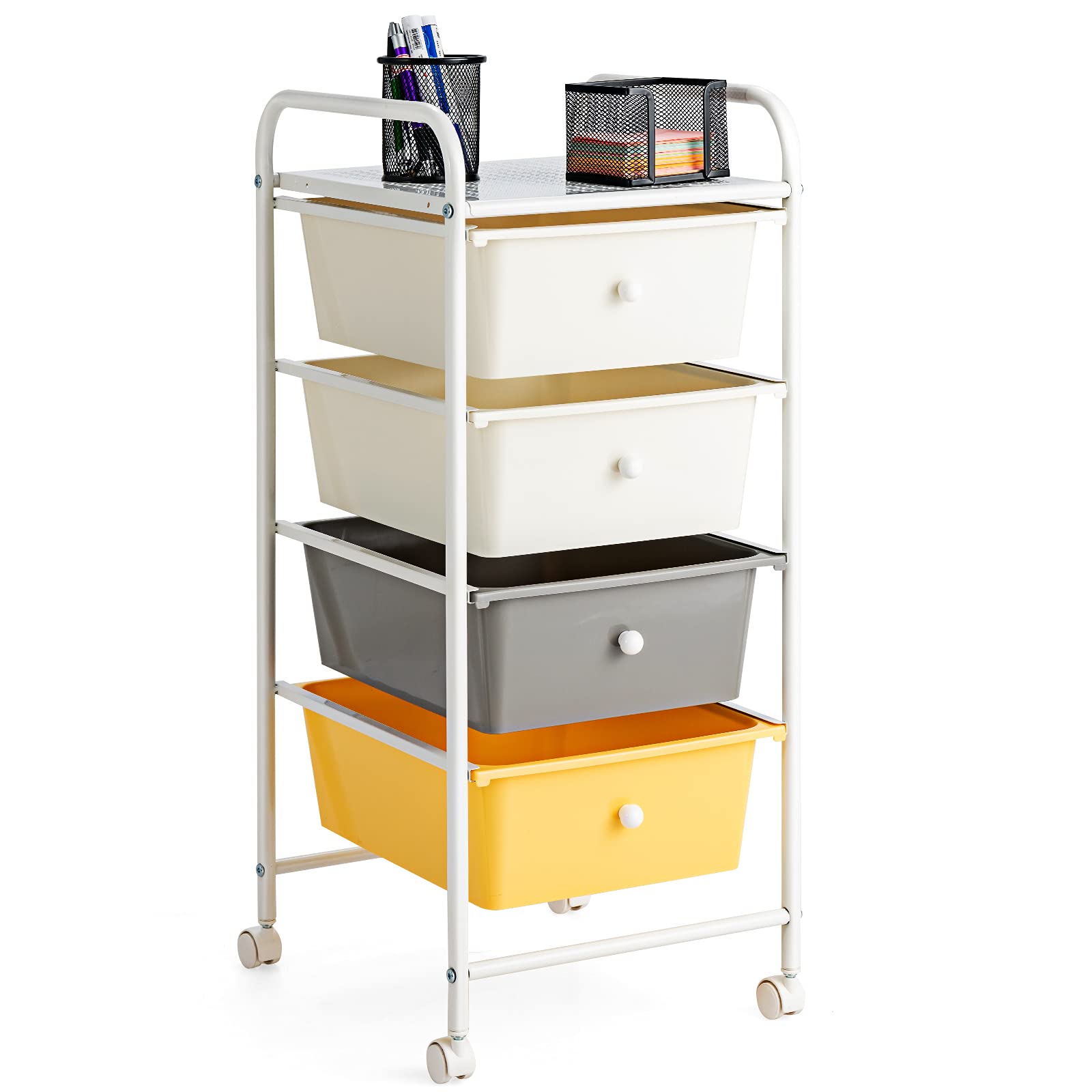 Giantex Rolling Cart with Drawers, Craft Organizer with Wheels