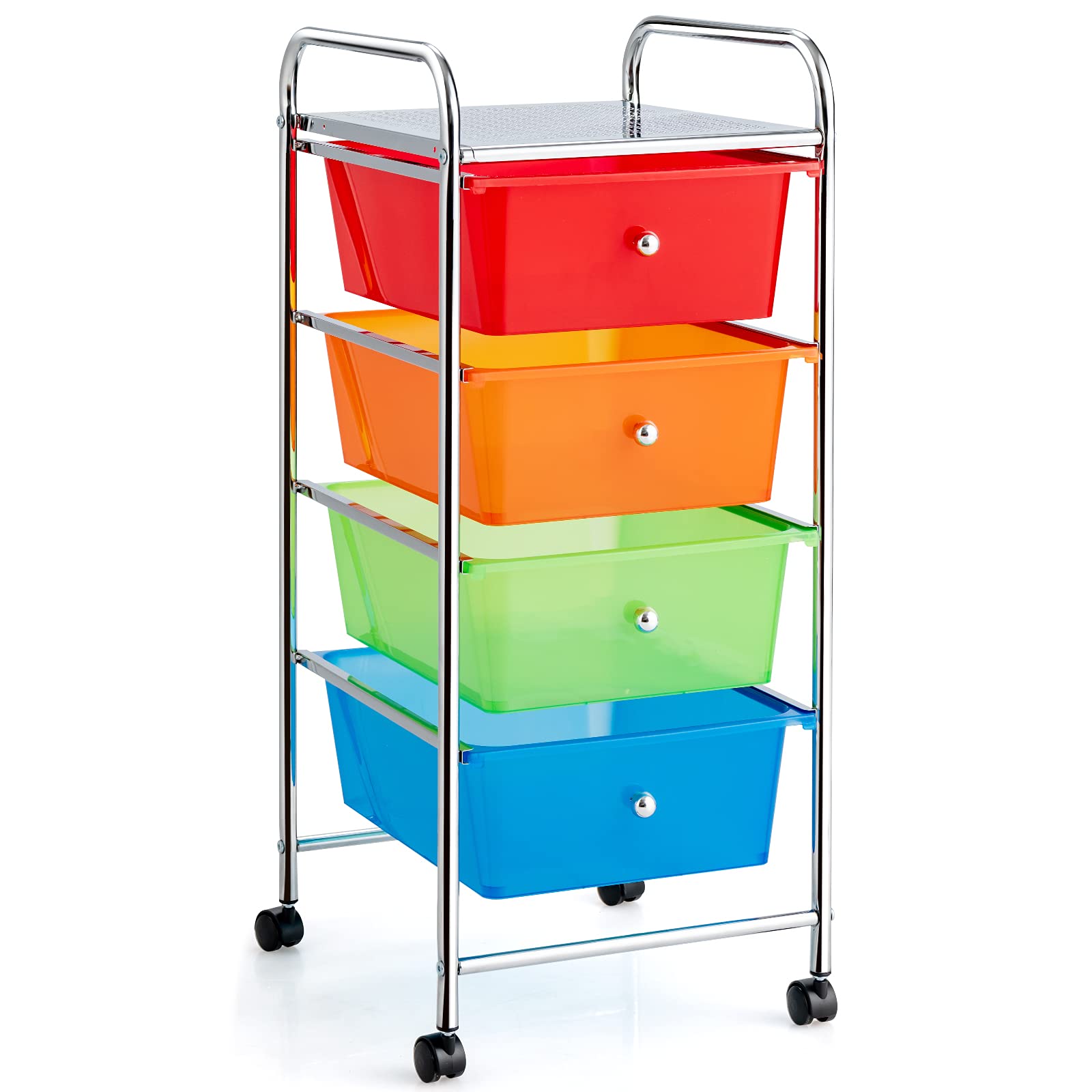 Giantex Rolling Cart with Drawers, Craft Organizer with Wheels
