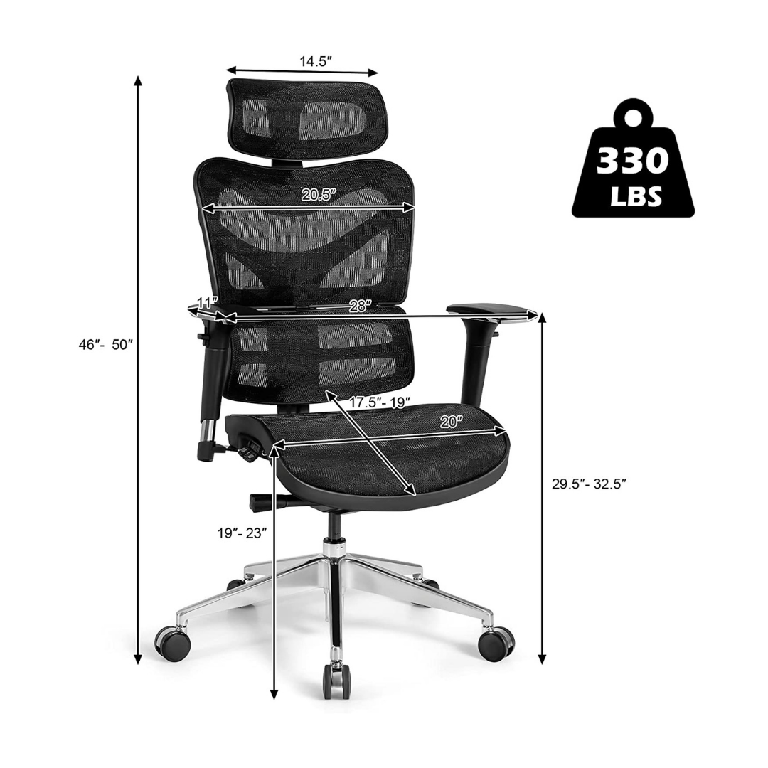 Ergonomic Mesh Office Chair, Breathable Mesh High Back Desk Chair