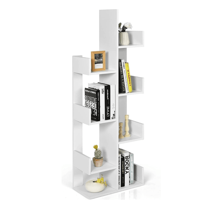 Wooden Bookcase, Tree-Shaped Modern Display Bookshelf - Giantexus