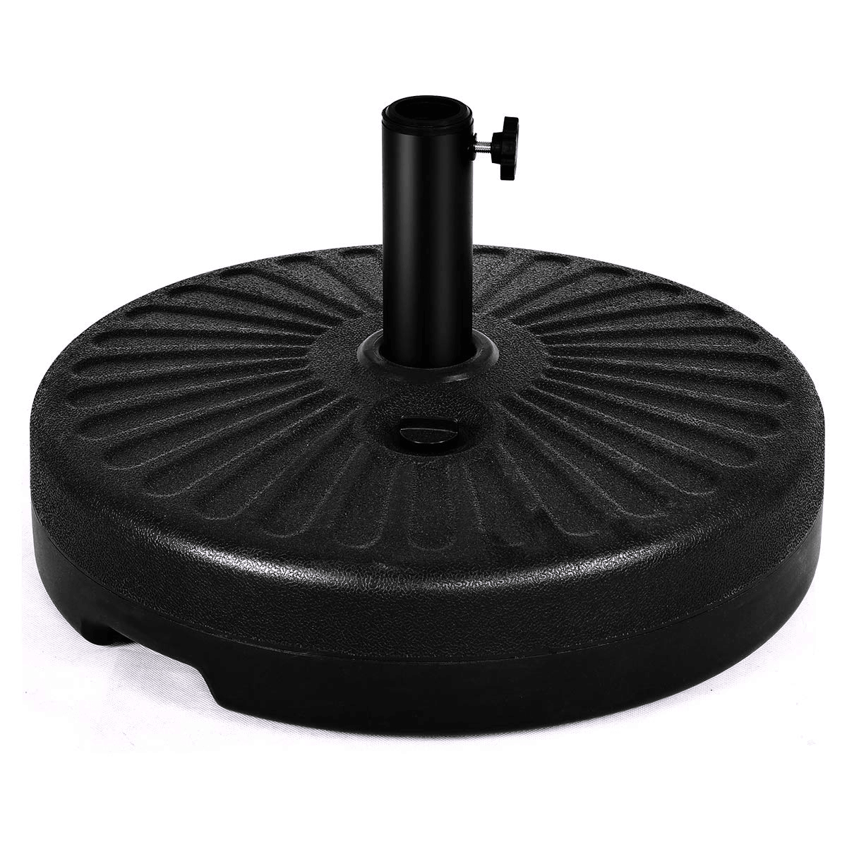 Giantex 23L Round Water Filled Patio Umbrella Base, 20" Heavy Duty Stand Weight - Giantexus