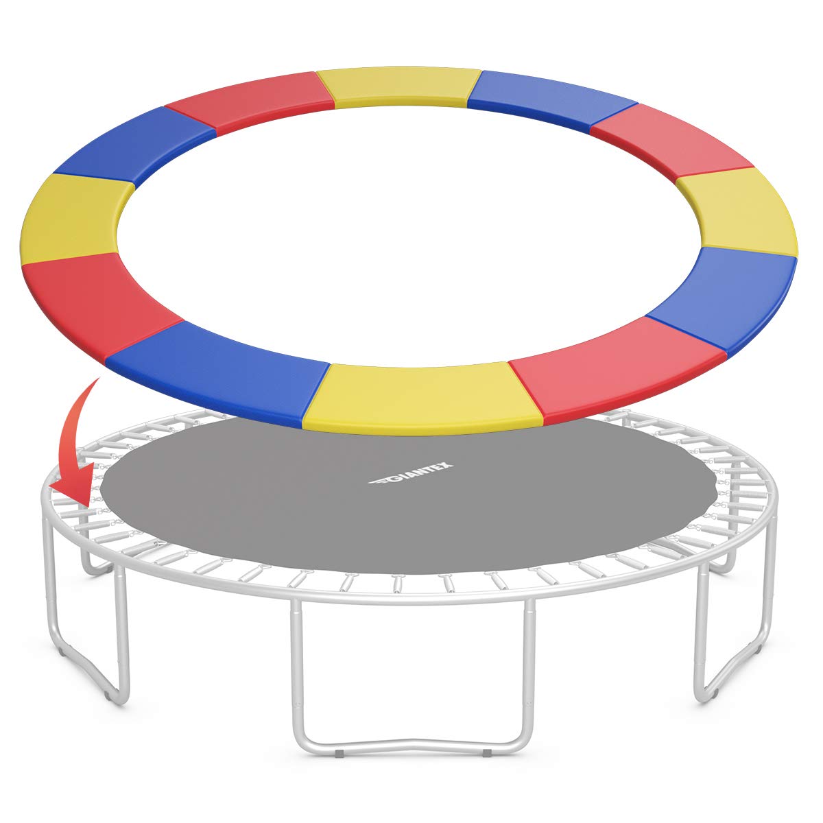 Giantex Trampoline Pad, 8ft 10ft 12ft 14ft 15ft 16ft Trampoline Replacement Safety Pad