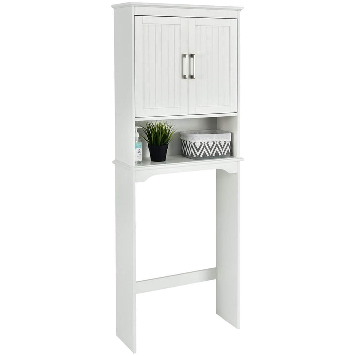 Giantex Over The Toilet Bathroom Space Saver Free Standing Toilet Rack with Adjustable Inner Shelf