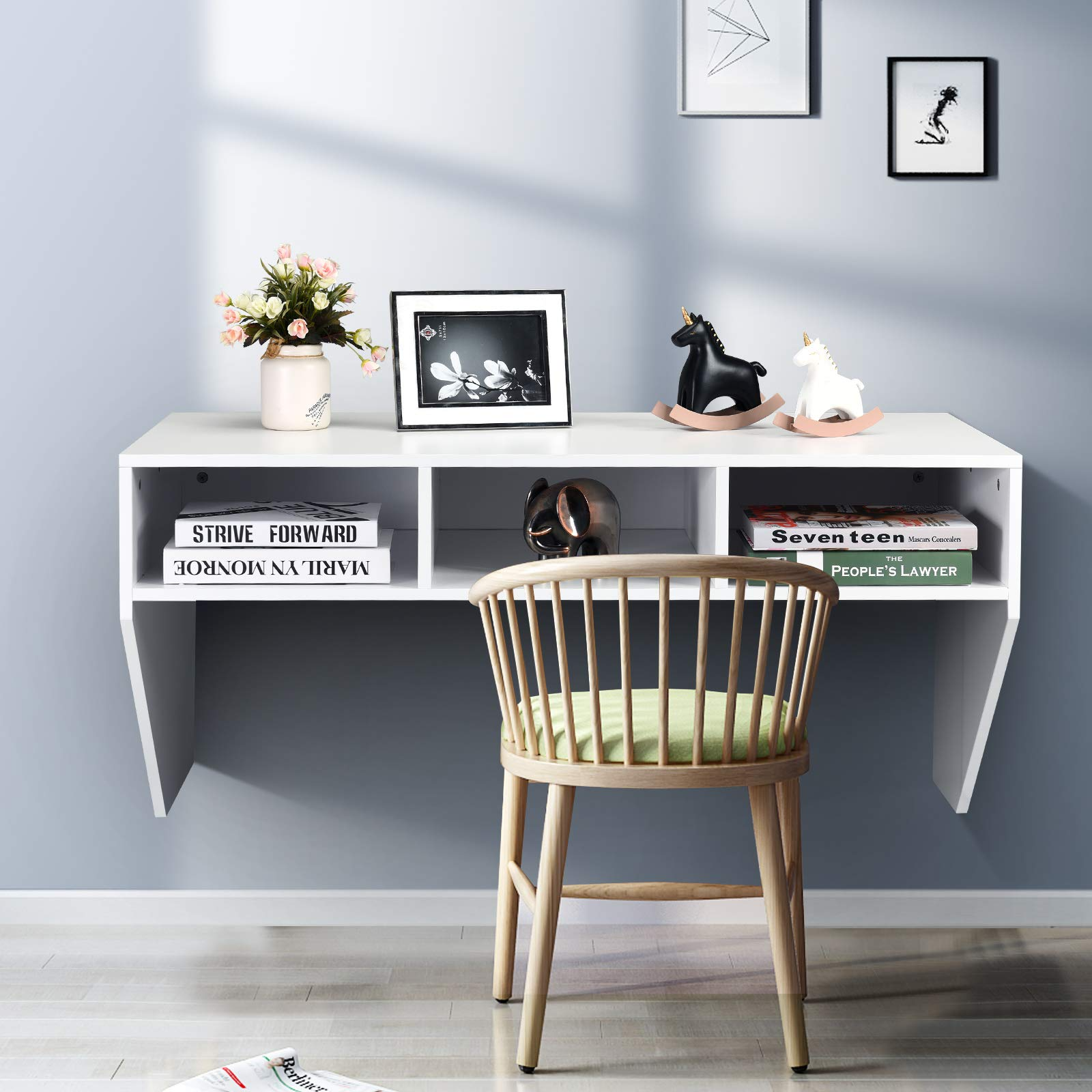 Giantex Wall Mounted Desk Floating Computer Desk