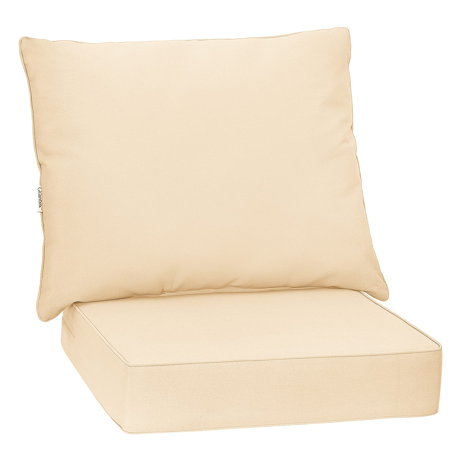 Giantex Patio Cushion Set with Pillow, Deep Seat and Back Cushion