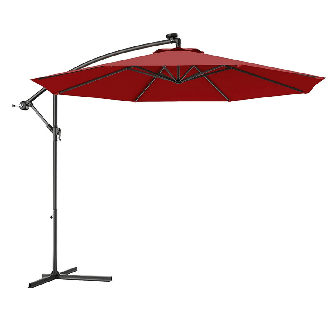 10ft Offset Patio Umbrella Cantilever Umbrella - Giantexus