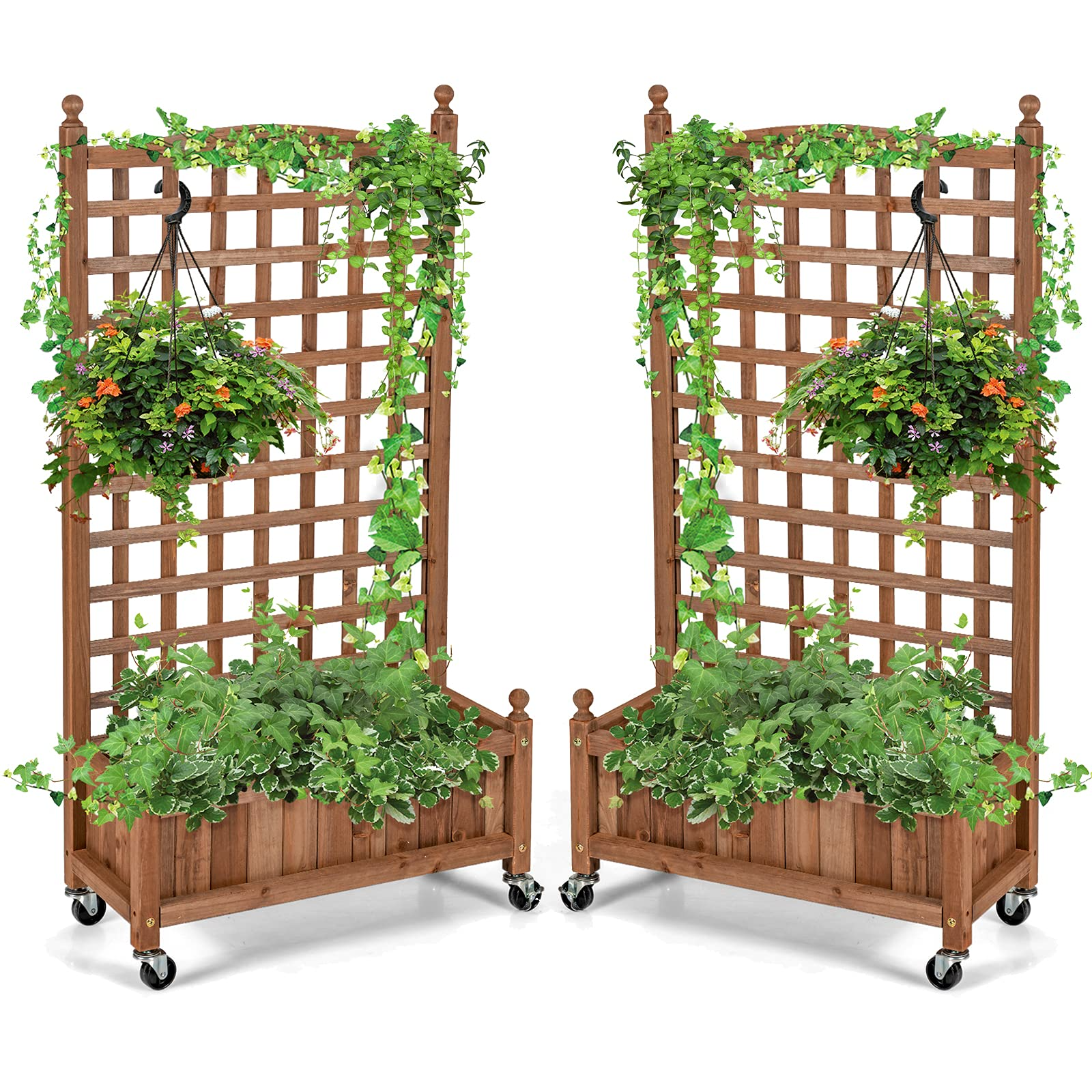 Flower Box for Plant Climbing (25'' x 11'' x  50'')