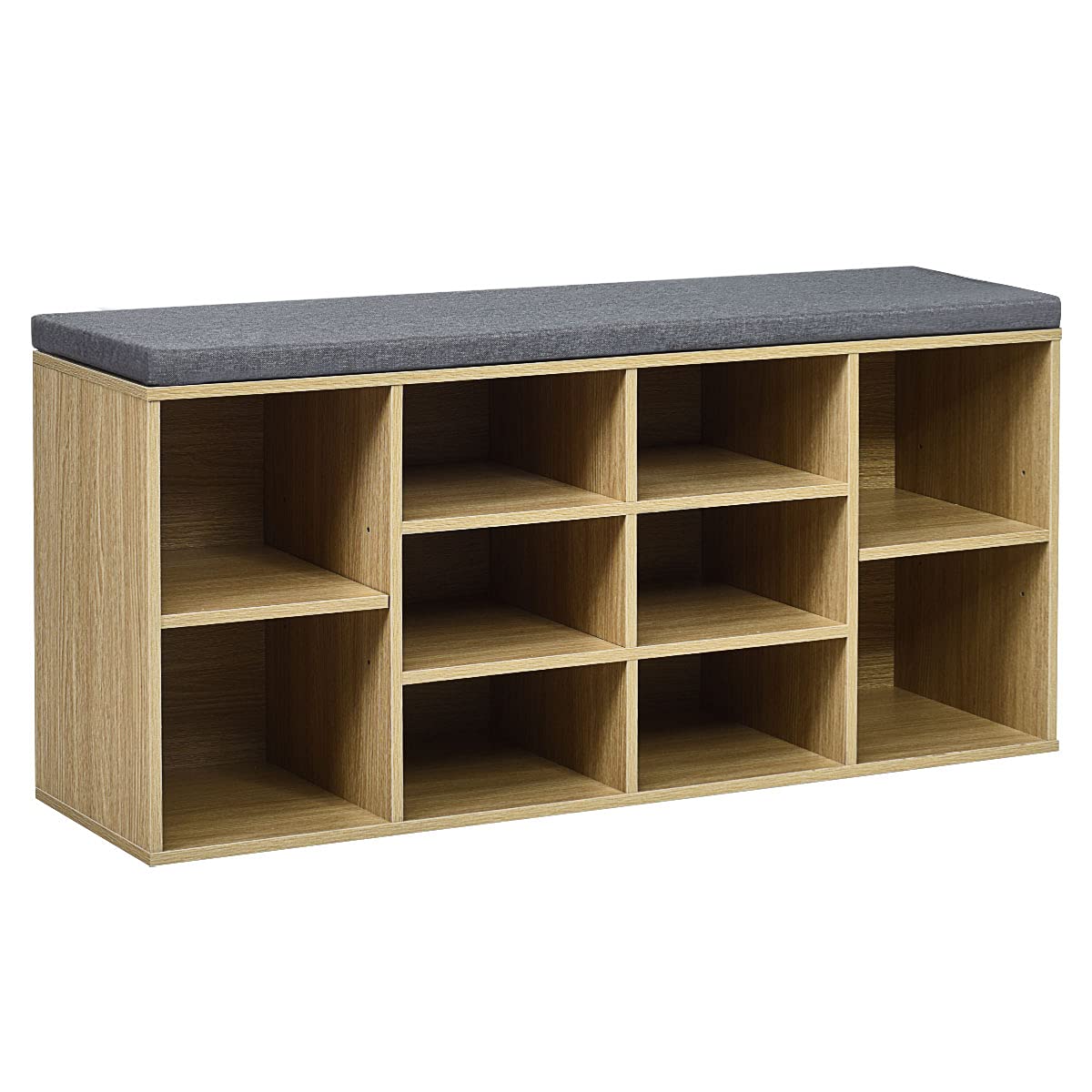 Giantex Shoe Storage Bench with Cushion, Entryway Shoe Rack Bench