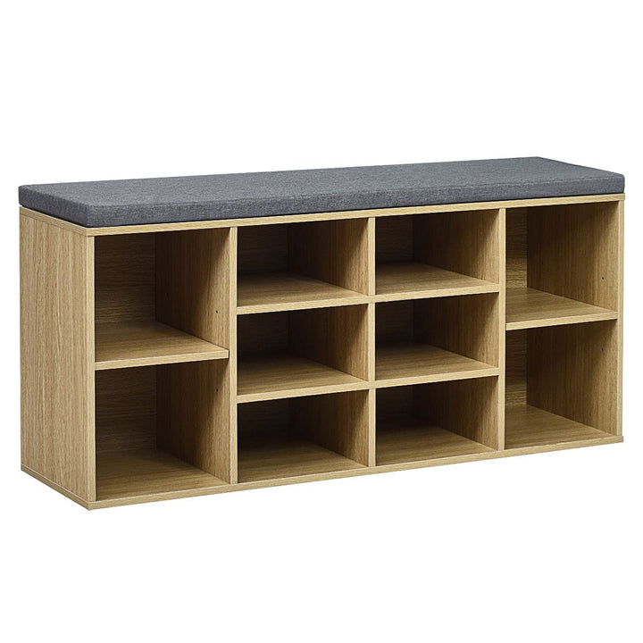 Giantex Shoe Storage Bench with Cushion, Entryway Shoe Rack Bench