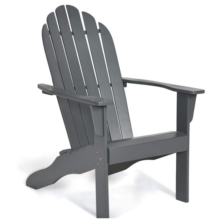 Giantex Adirondack Chair Outdoor Wooden W/Ergonomic Design Acacia Chair for Yard