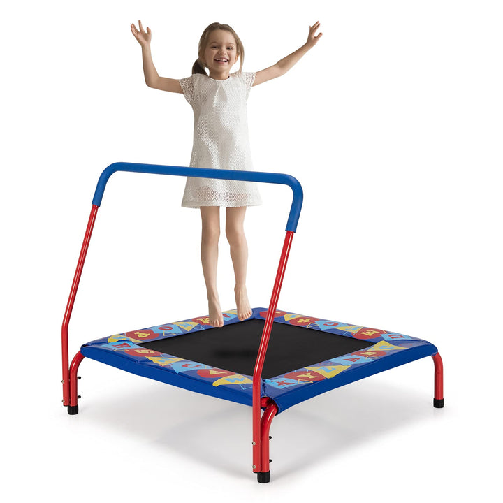 ASTM Approved Square Workout Rebounder Trampoline with Safety Padded Cover
