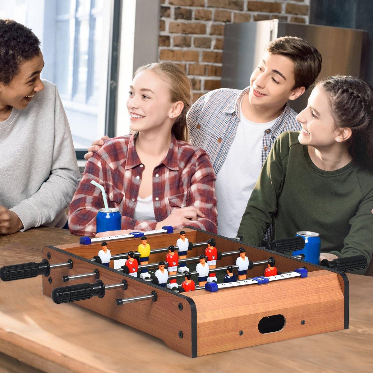 Giantex 20in Foosball Table , Mini Foosball Table Top w/ Score Keepers, 2 Balls - Giantexus