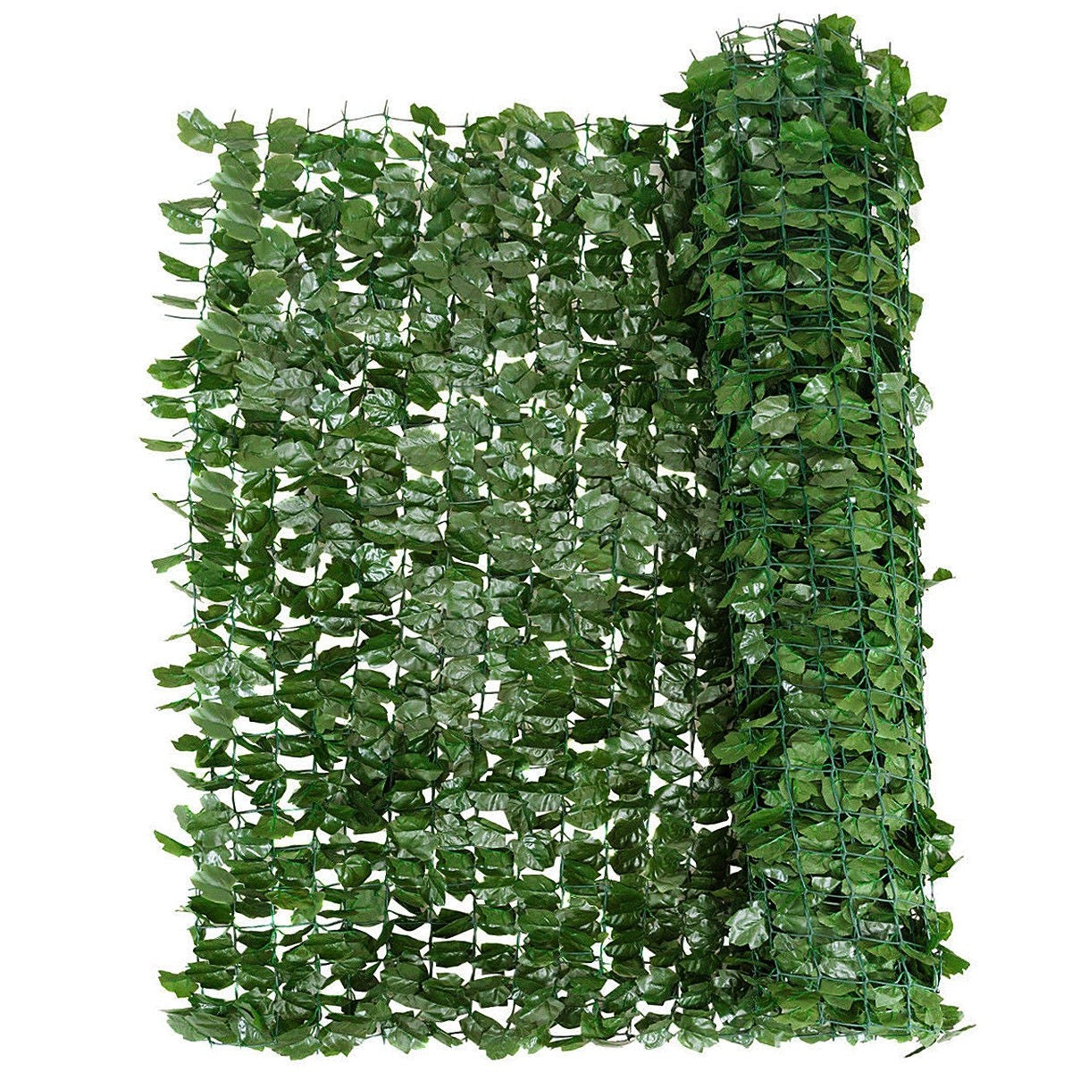 Artificial Hedges Faux Ivy Leaves Fence Decorative Trellis Privacy Fence Screen Mesh (59"x95") - Giantexus