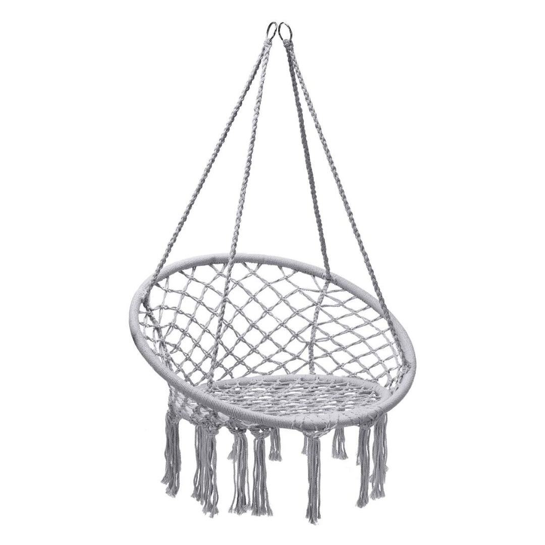 Hanging Hammock Chair, Macrame Hanging Chair 330 Pounds Capacity