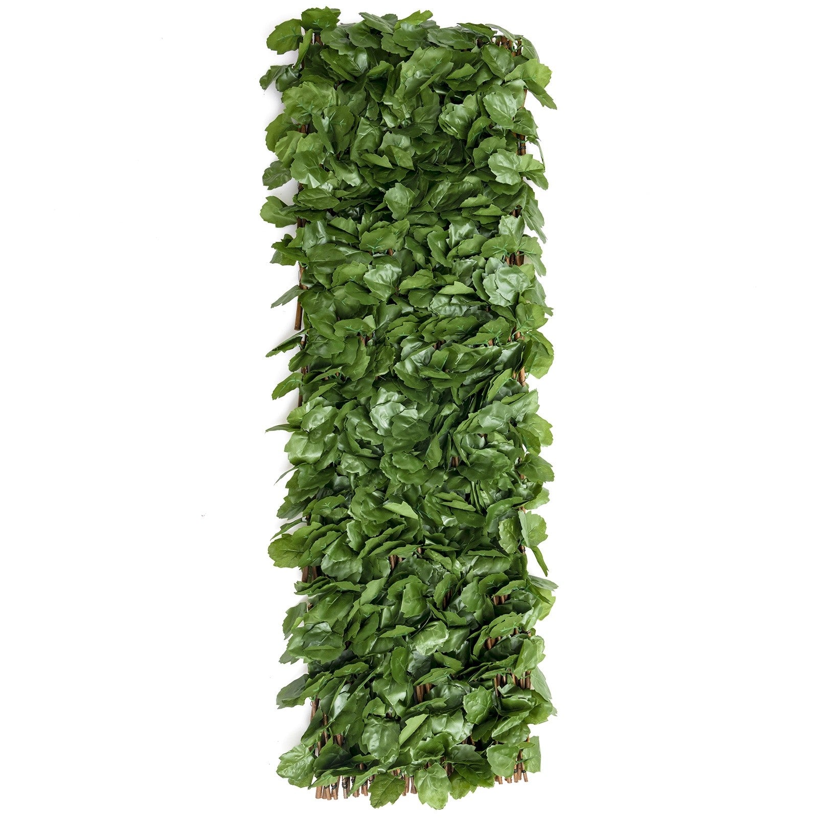 Giantex 3PCS Expandable Artificial Hedges Faux Ivy Leaves Fence