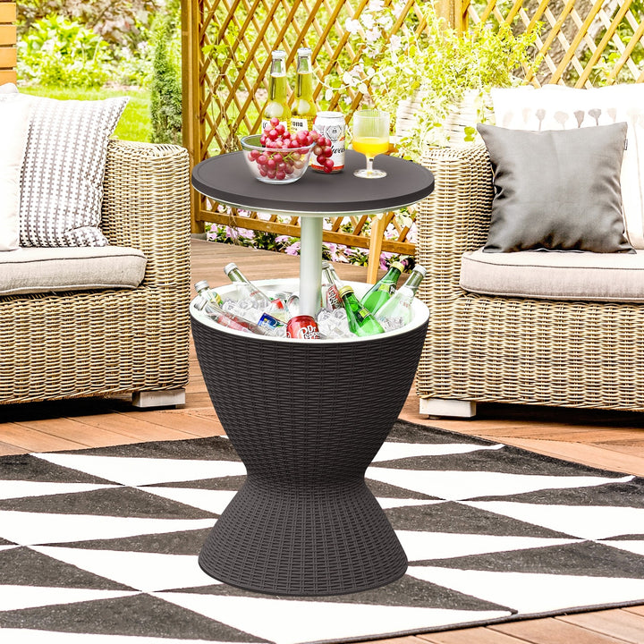 Giantex Cool Bar Table, 8 Gallon Beer and Wine Cooler