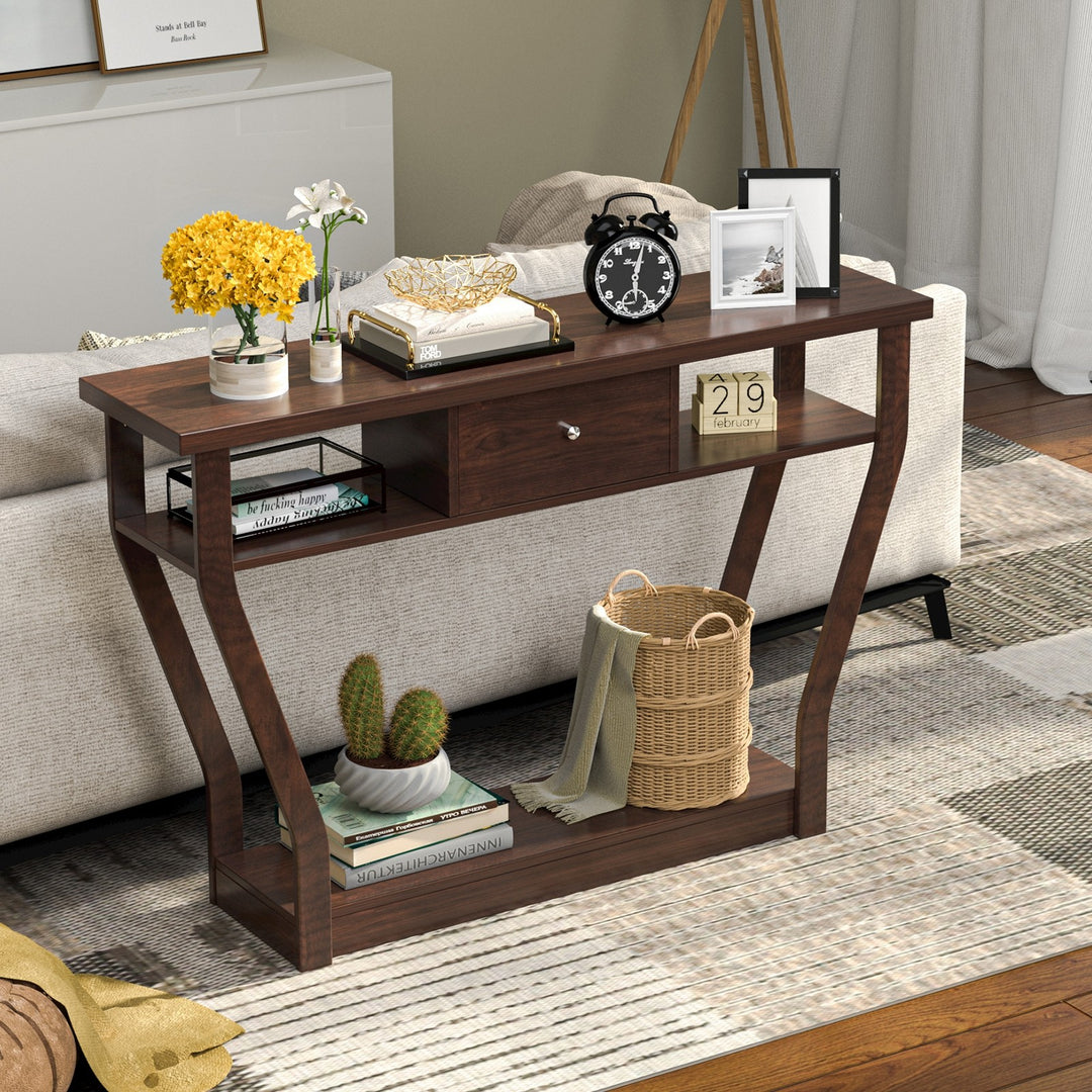 Console Table Modern Easy Assembly Entryway Table