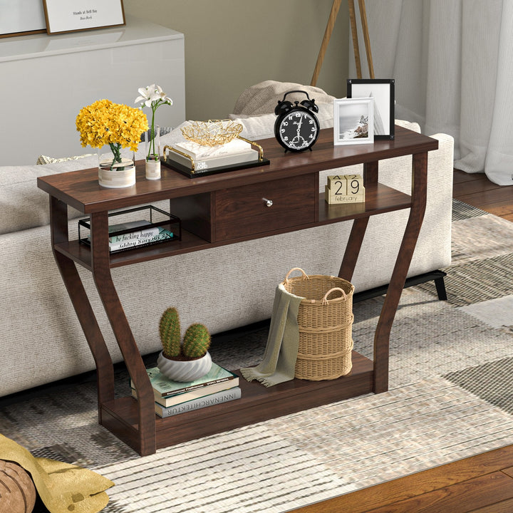 Console Table Modern Easy Assembly Entryway Table