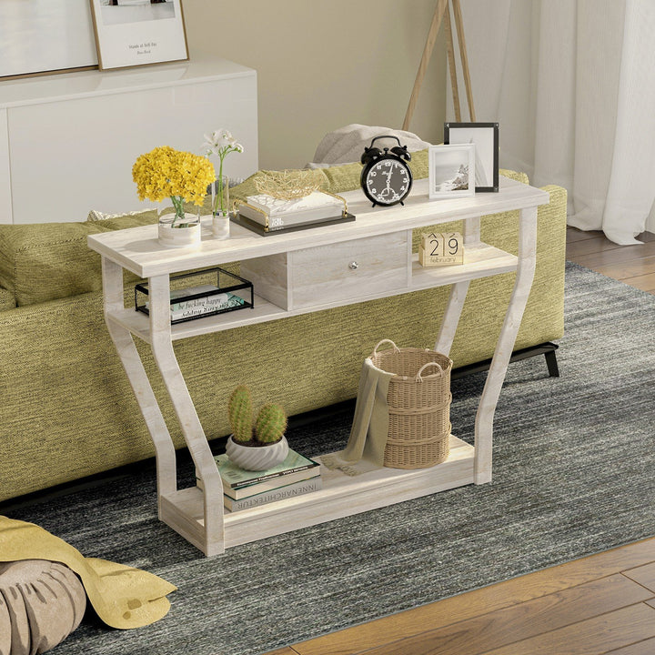 Console Table Modern Easy Assembly Entryway Table