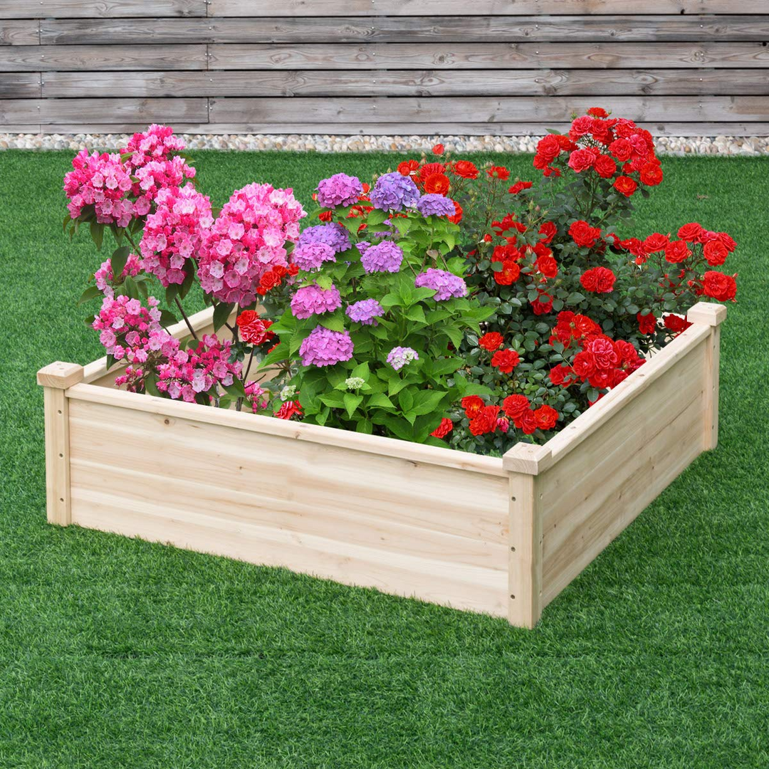 Giantex Raised Garden Bed, 40''Lx40''Wx12''H