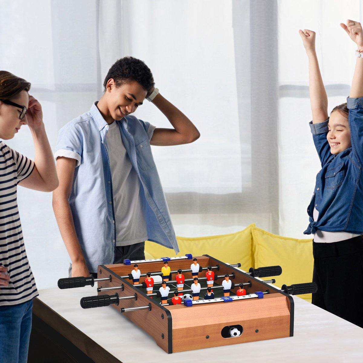 Giantex 20in Foosball Table , Mini Foosball Table Top w/ Score Keepers, 2 Balls - Giantexus