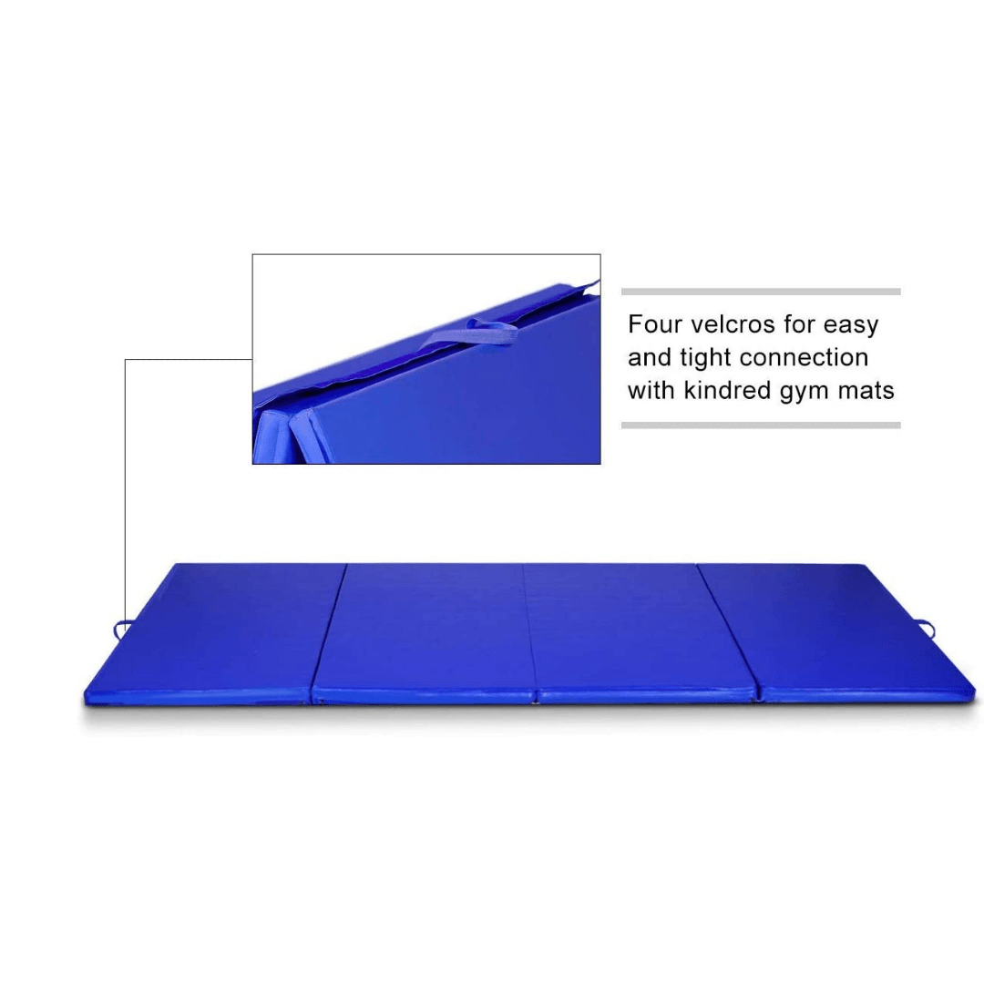 4'x8'x2 Gymnastics Mat, Folding Anti-Tear Gymnastics Panel Mats for Fitness - Giantexus