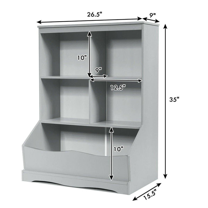 3 Shelf 4 Cube Units, Storage Bins Cubbies for Kids????? Collections - Giantexus