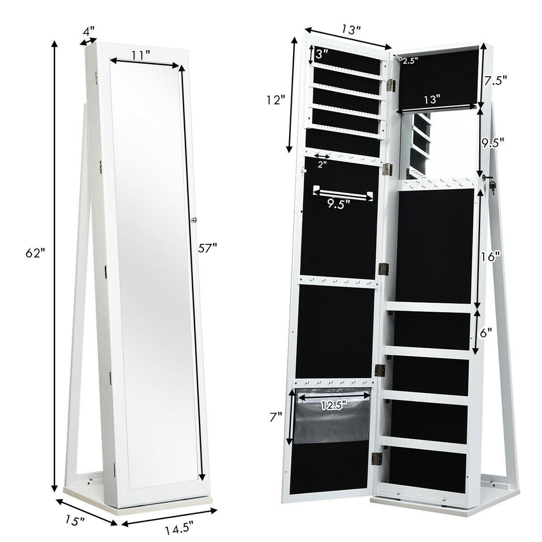 CHARMAID | Standing Jewelry Armoire - Giantexus
