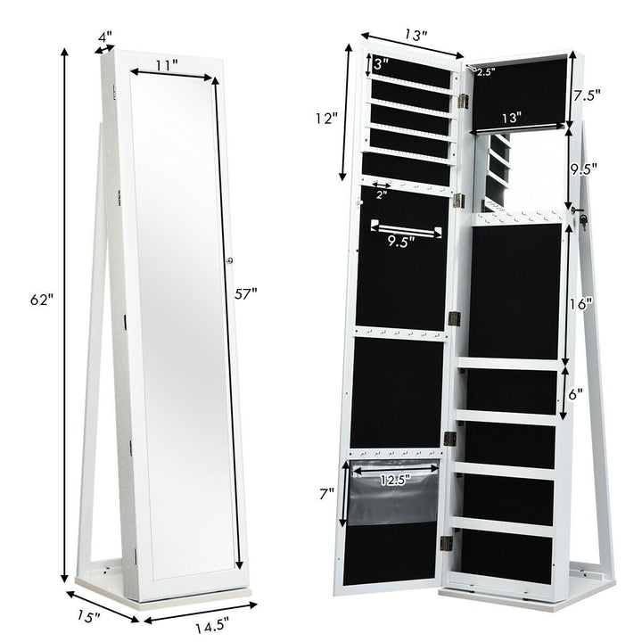CHARMAID | Standing Jewelry Armoire - Giantexus