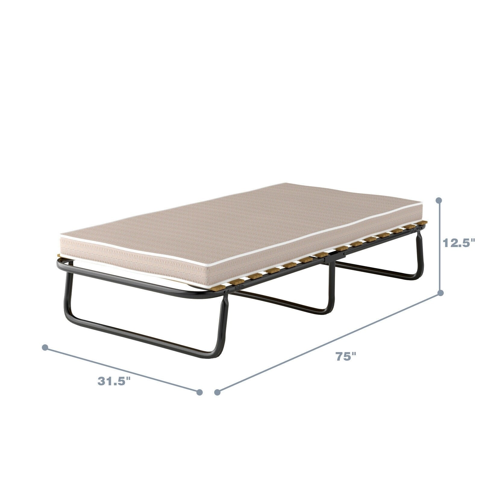 Folding Guest Bed-with Memory Foam Mattress
