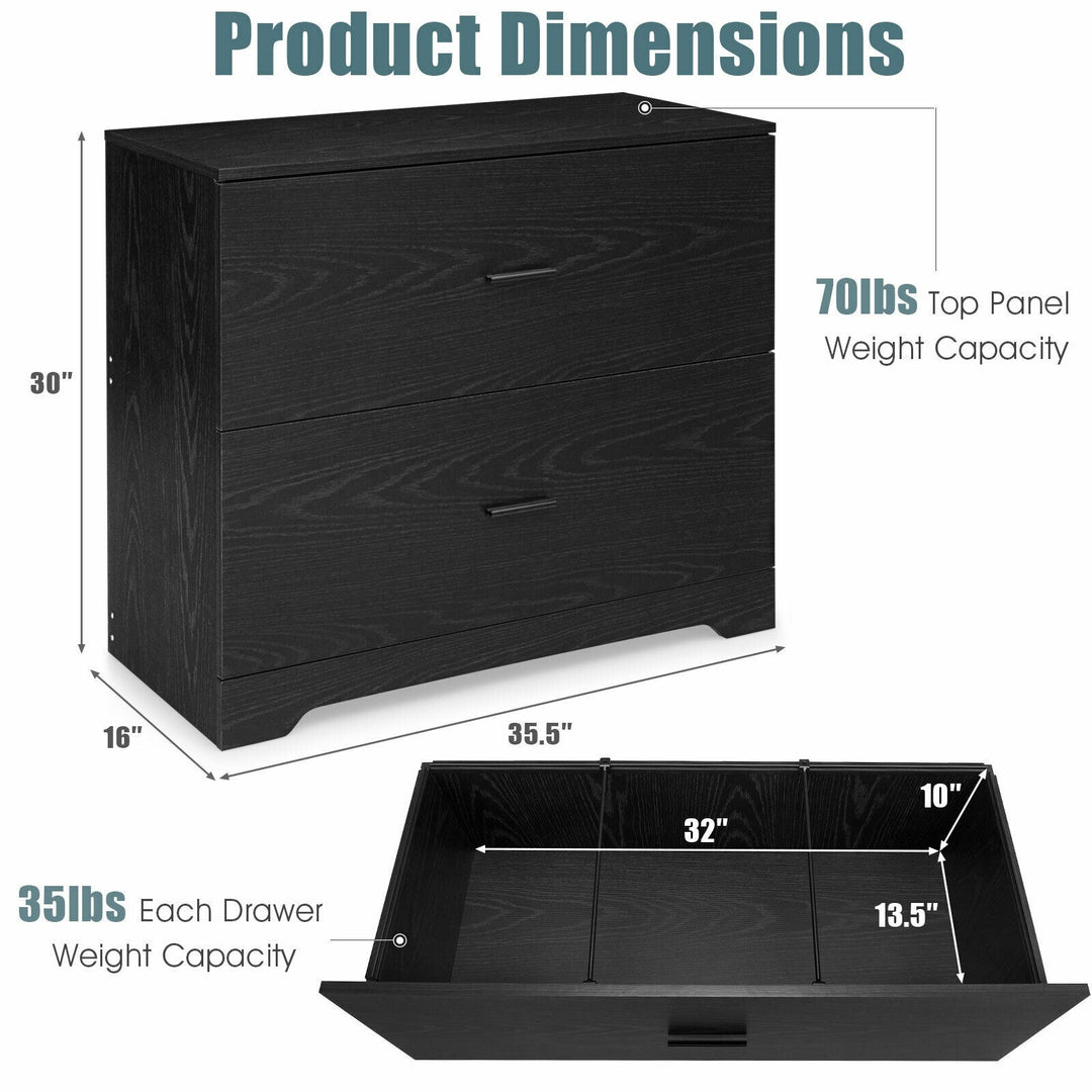 Giantex 2-Drawer Lateral File Cabinet Printer Stand