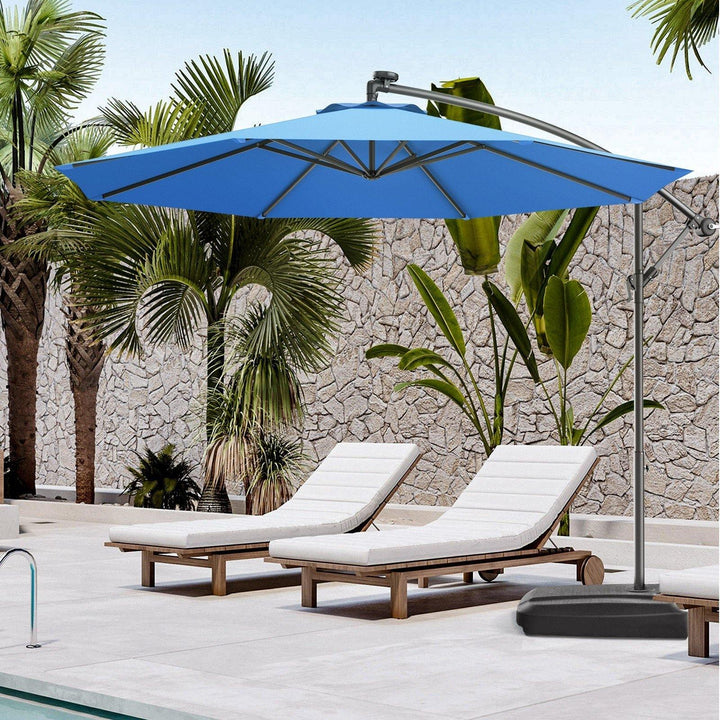 10ft Offset Patio Umbrella Cantilever Umbrella - Giantexus