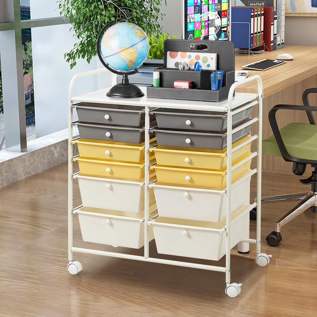 Giantex 12 Drawer Rolling Storage Cart