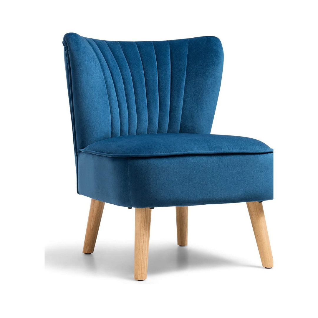 Velvet Accent Chair, Upholstered Modern Sofa Chair - Giantexus
