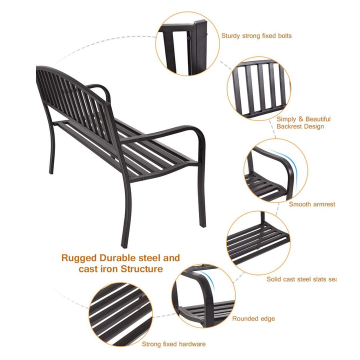 Giantex 50" Patio Garden Bench