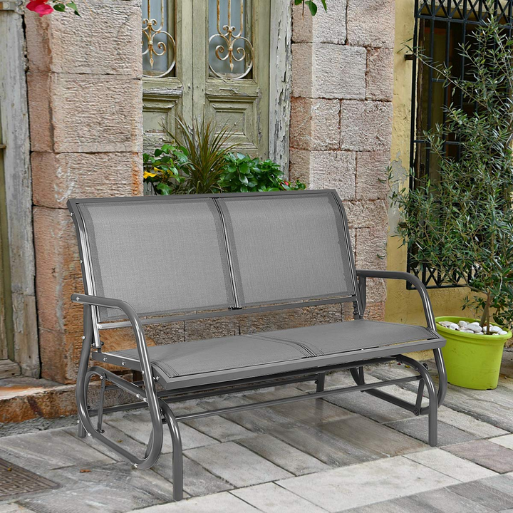 Giantex Swing Glider Chair 48 Inch with Spacious Space