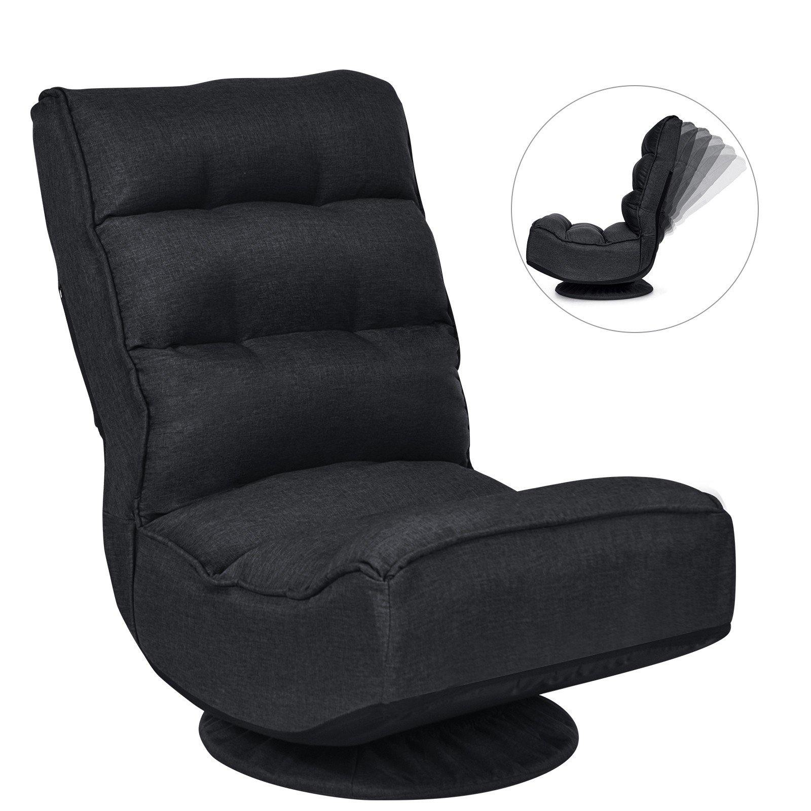 360 Degree Swivel Floor Chair, Lazy Sofa Lounge Chair - Giantexus