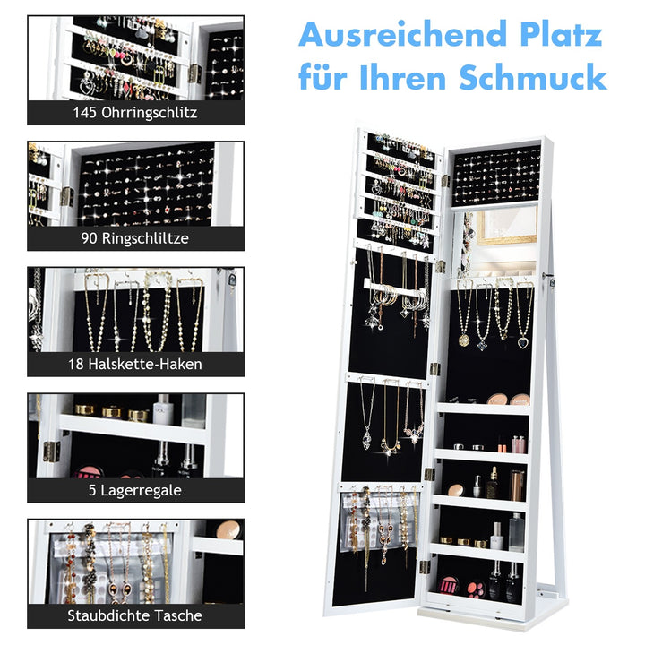 CHARMAID | Standing Jewelry Armoire - Giantexus