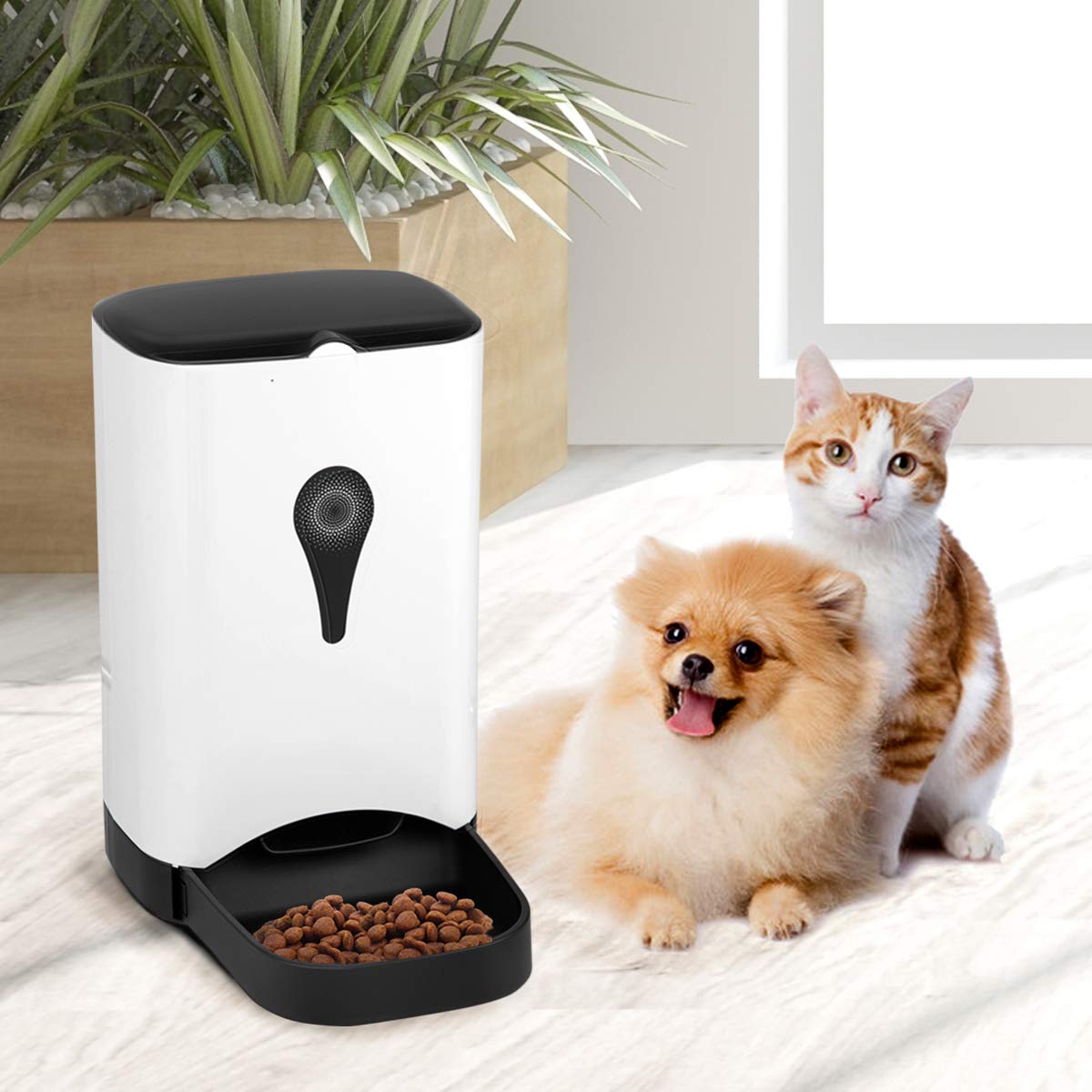 Giantex Automatic Cat Feeder 4.5L Pet Food Dispenser for Cats, Dogs & Small Animals